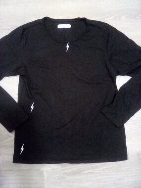 Catherinegee  Black Bolt Long Sleeve Women's Size M